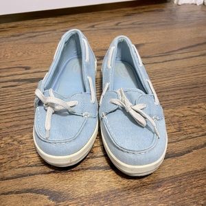 Eastland blue boat shoes, 7.5